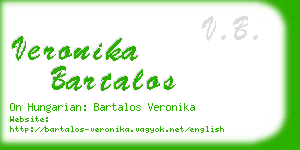 veronika bartalos business card